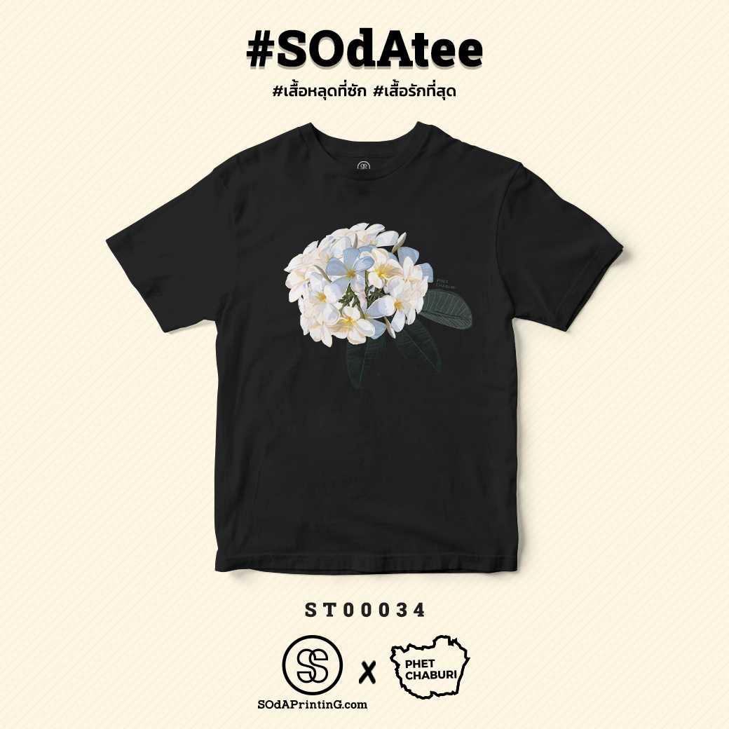 เสื้อเพชรบุรี สีดำ #SOdAtee TS00034