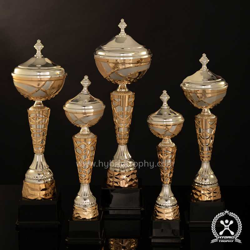 Hybrid Trophy ถ้วยรางวัลโลหะอิตาลี HYB-234 สี Pink Gold