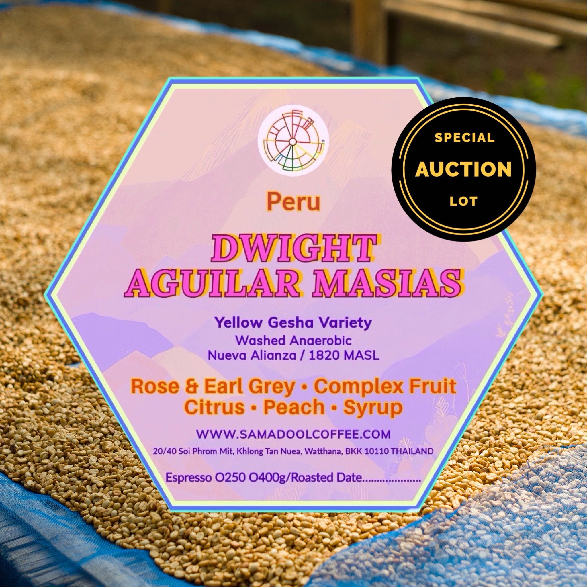 Dwight Aguilar Masias - Yellow Gesha, Auction lot #7( Espresso Roasted )
