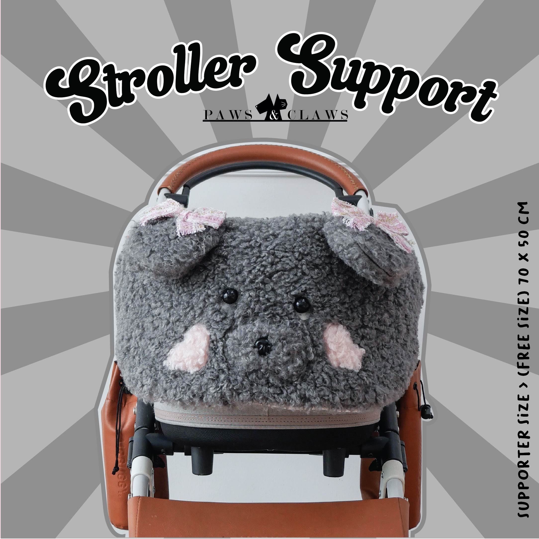 Poodle stroller support (Truffle)