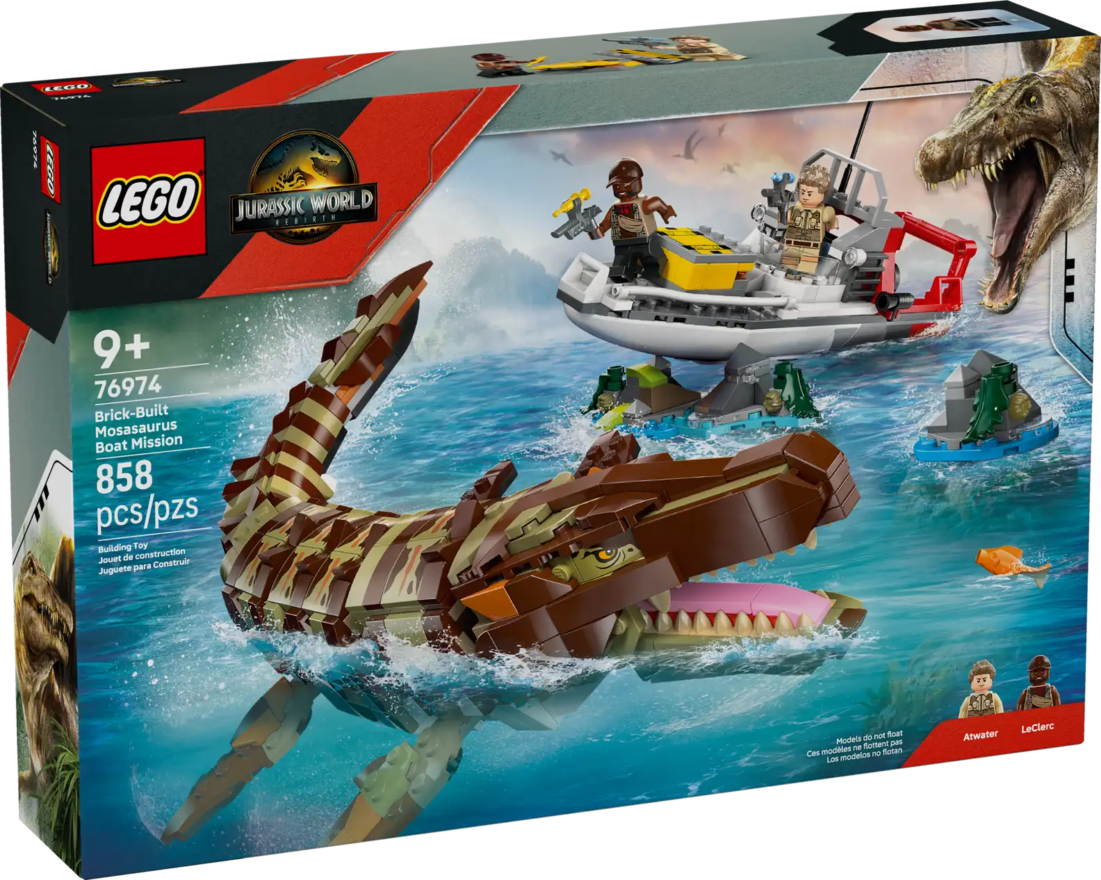 LEGO 76974 Brick-Built Mosasaurus Boat..(สินค้าซื้อแล้วไม่รับเปลี่ยนคืน)