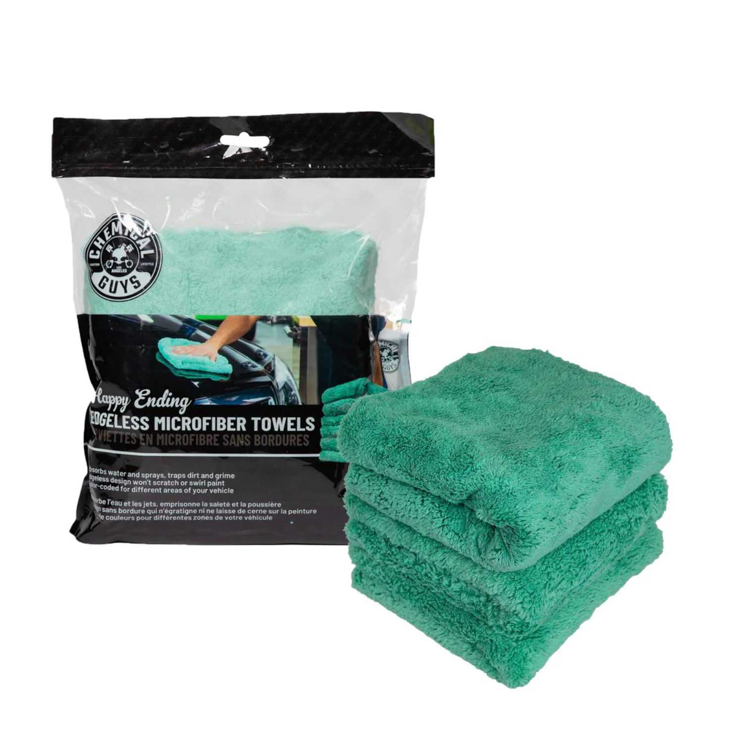 Happy Ending Edgeless Microfiber Towel I 1 แพคมี 3 ผืน