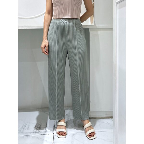ยาว 37.5 นิ้ว 2MUAY รุ่น GJO11411 กางเกงอัดพลีท THICK STRAIGHT PLEATED PANTS 10 สี FREE SIZE