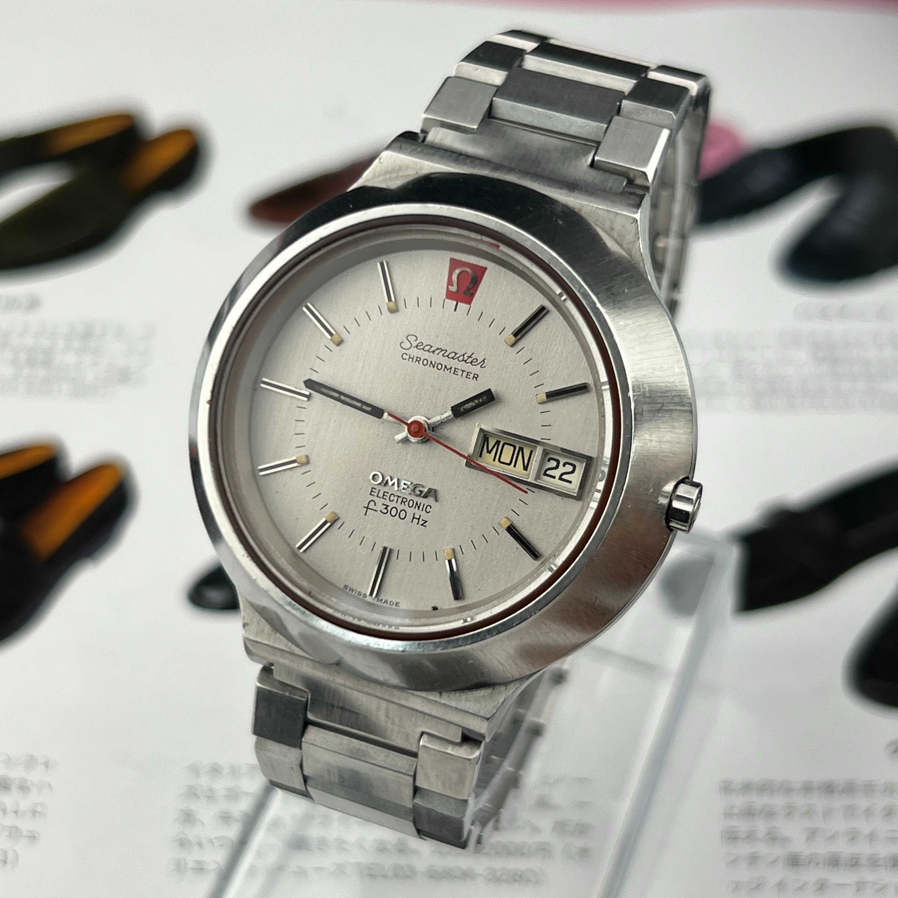 Vintage Omega Seamaster f300Hz Electronic Chronometer Silver Dial Cal.1260 Days/Date 1972
