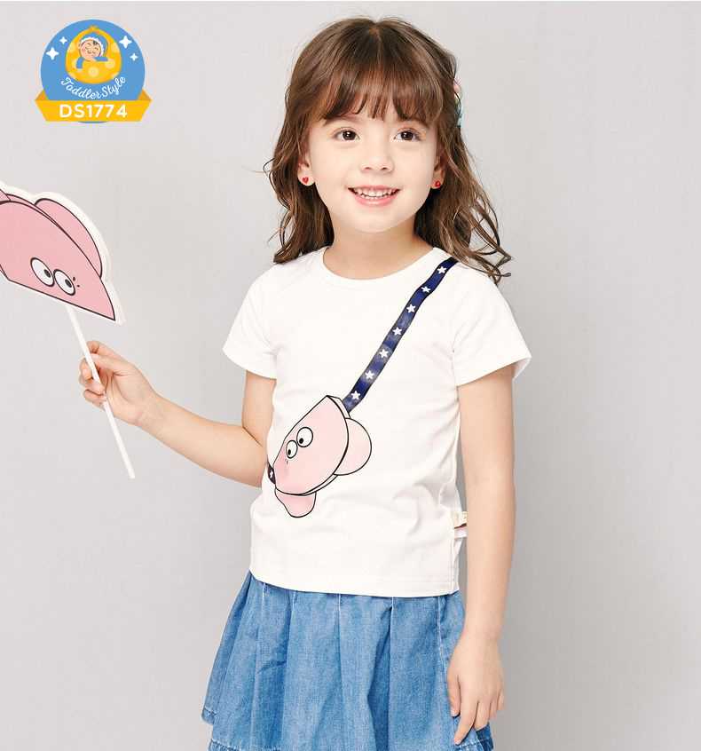 (DS1774) เสื้อแขนสั้น (รอบอก 21 - 28 นิ้ว)