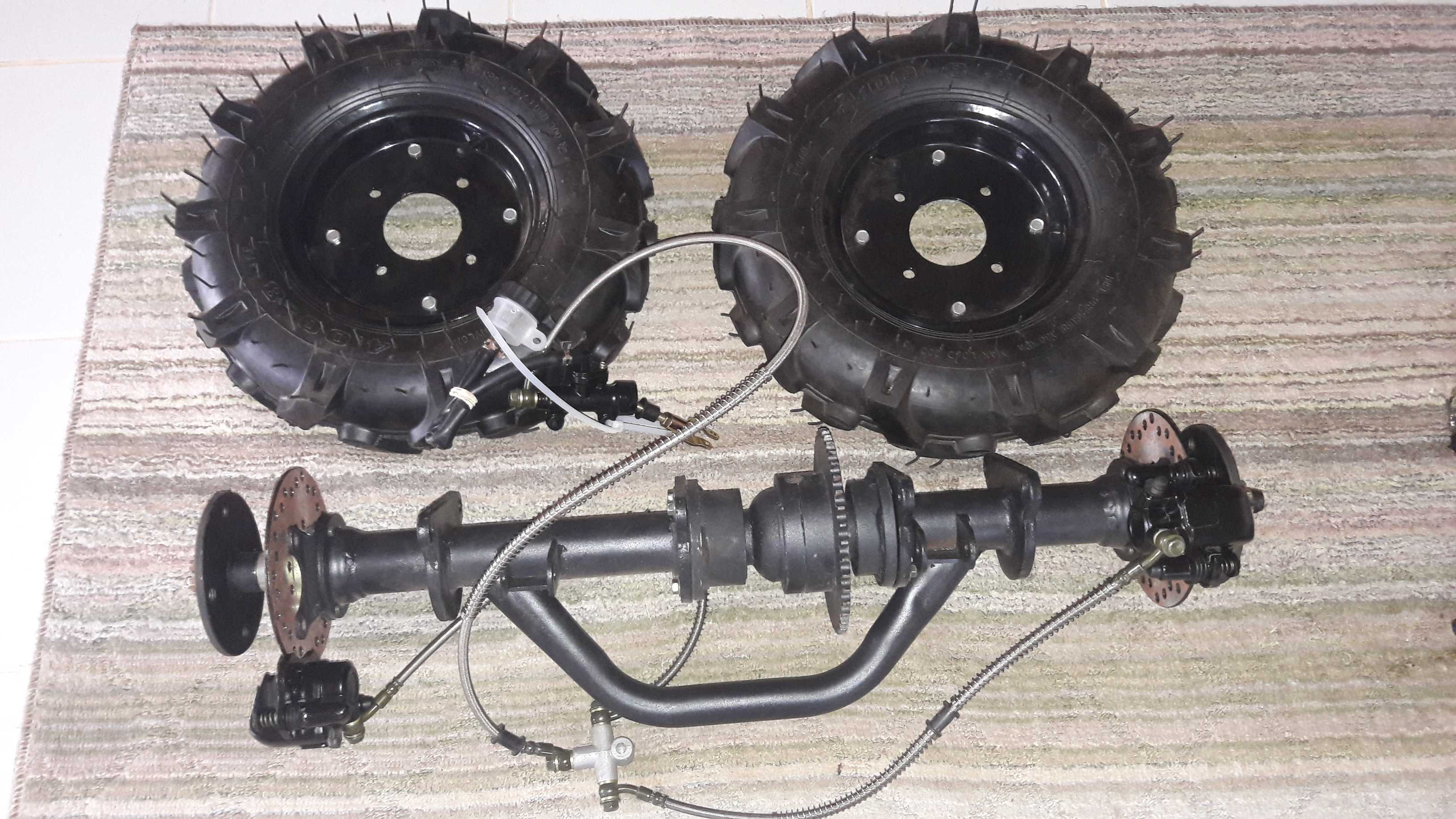 30K#MS80T- NP58# เฟืองท้ายสเตอร์ 80cm. ล้อลายรถไถ 16 นิ้ว ใช้ ทำรถ