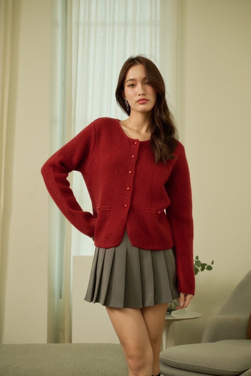 M023 - Korea cardigan knit 