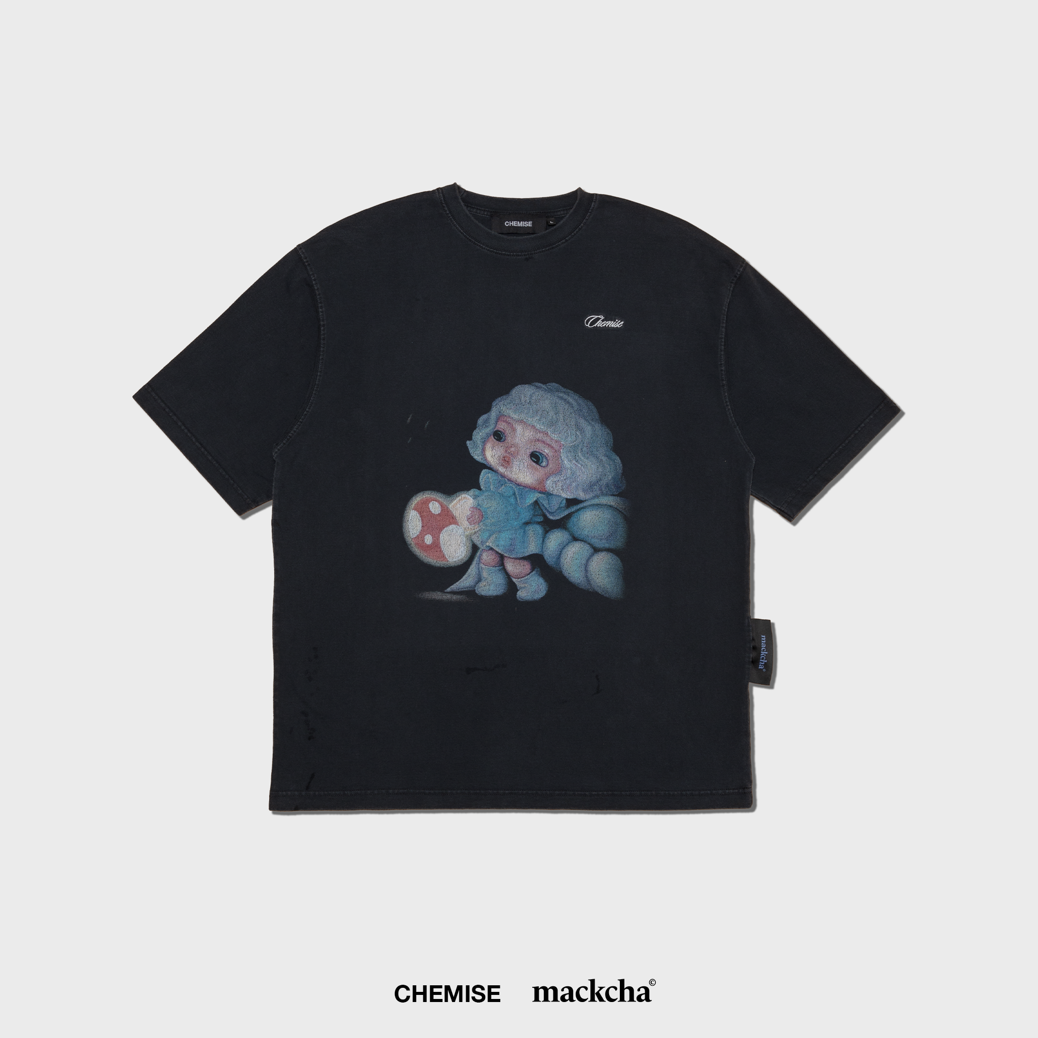 The Cowardly Knight Washed Black T-Shirt