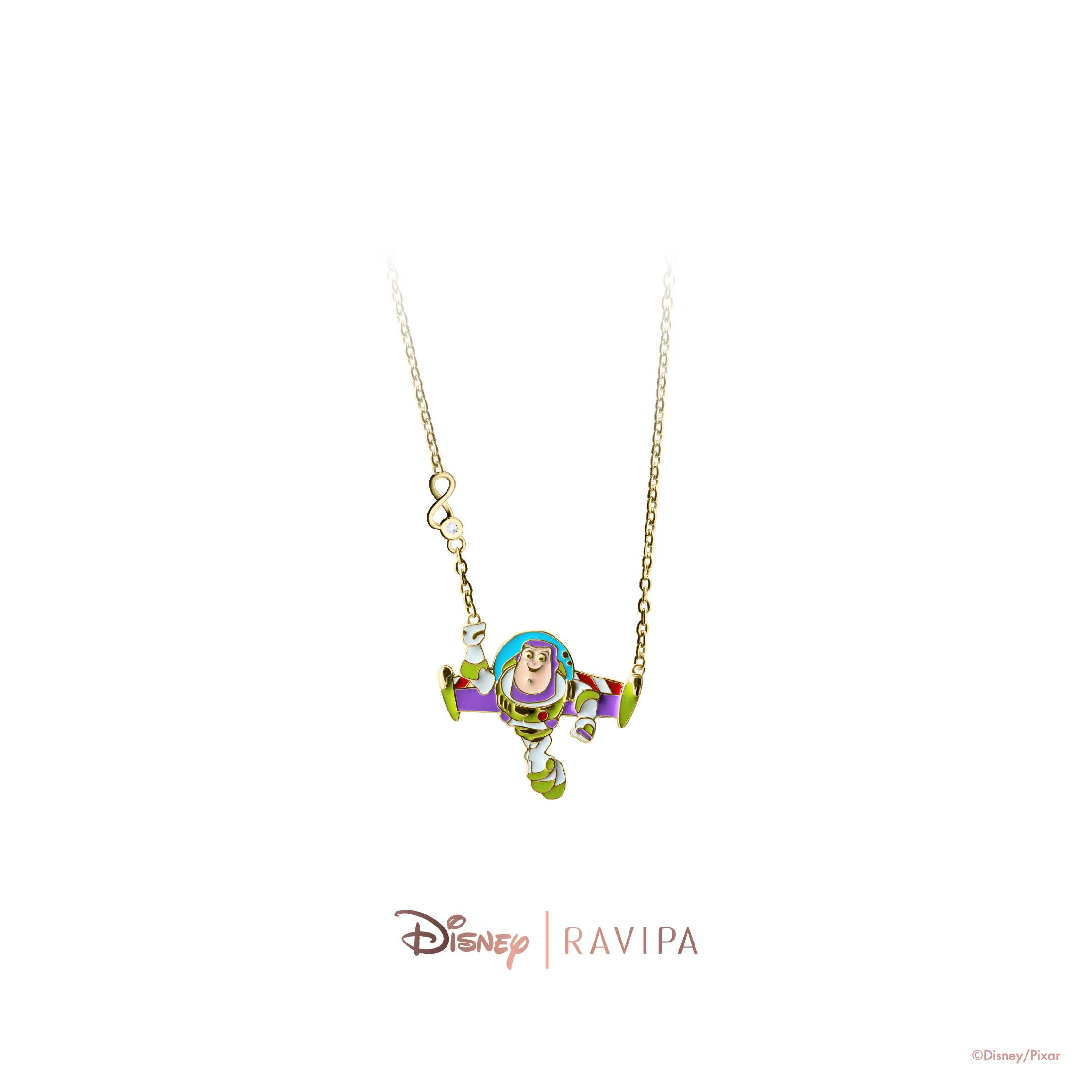 Gold Buzz Lightyear Necklace