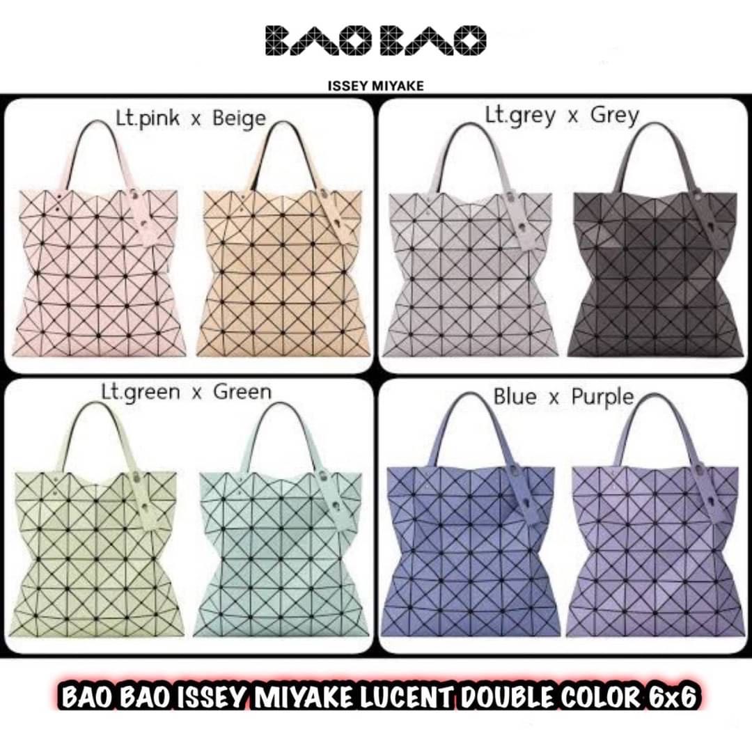 กระเป๋าสะพาย BAO BAO ISSEY MIYAKE LUCENT DOUBLE COLOR 6x6