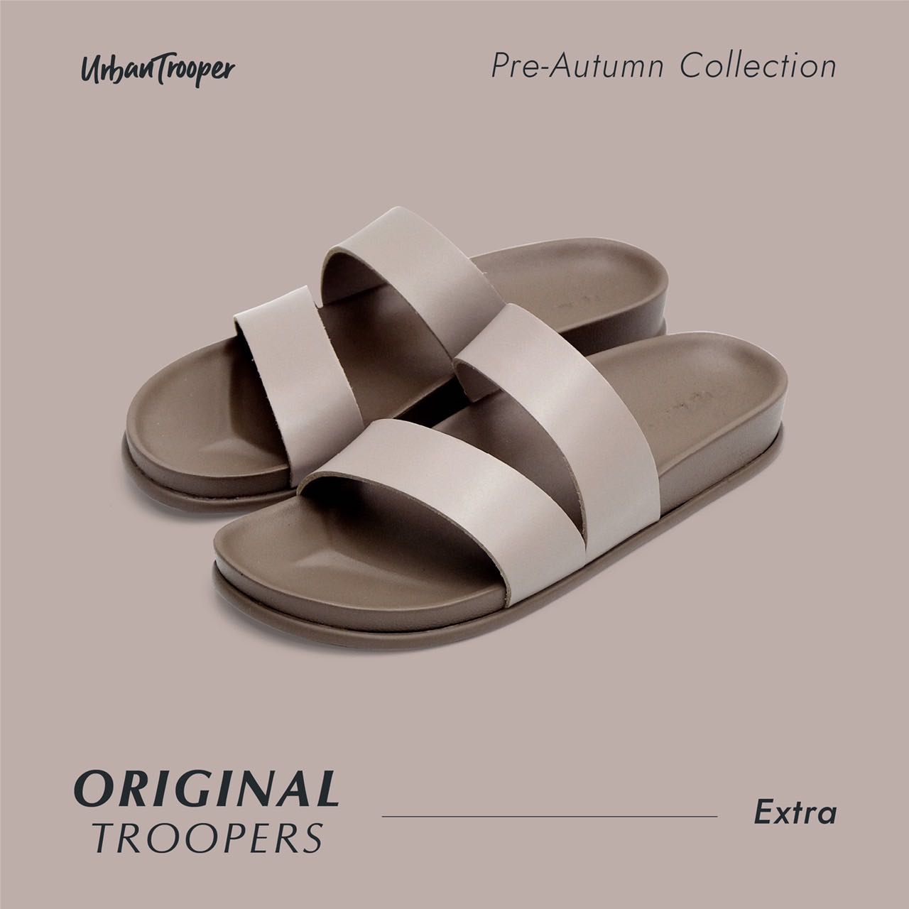 รองเท้า Urban Trooper Everyday รุ่น Original Troopers   สี Creamy Brown รองเท้าเเตะ Unisex