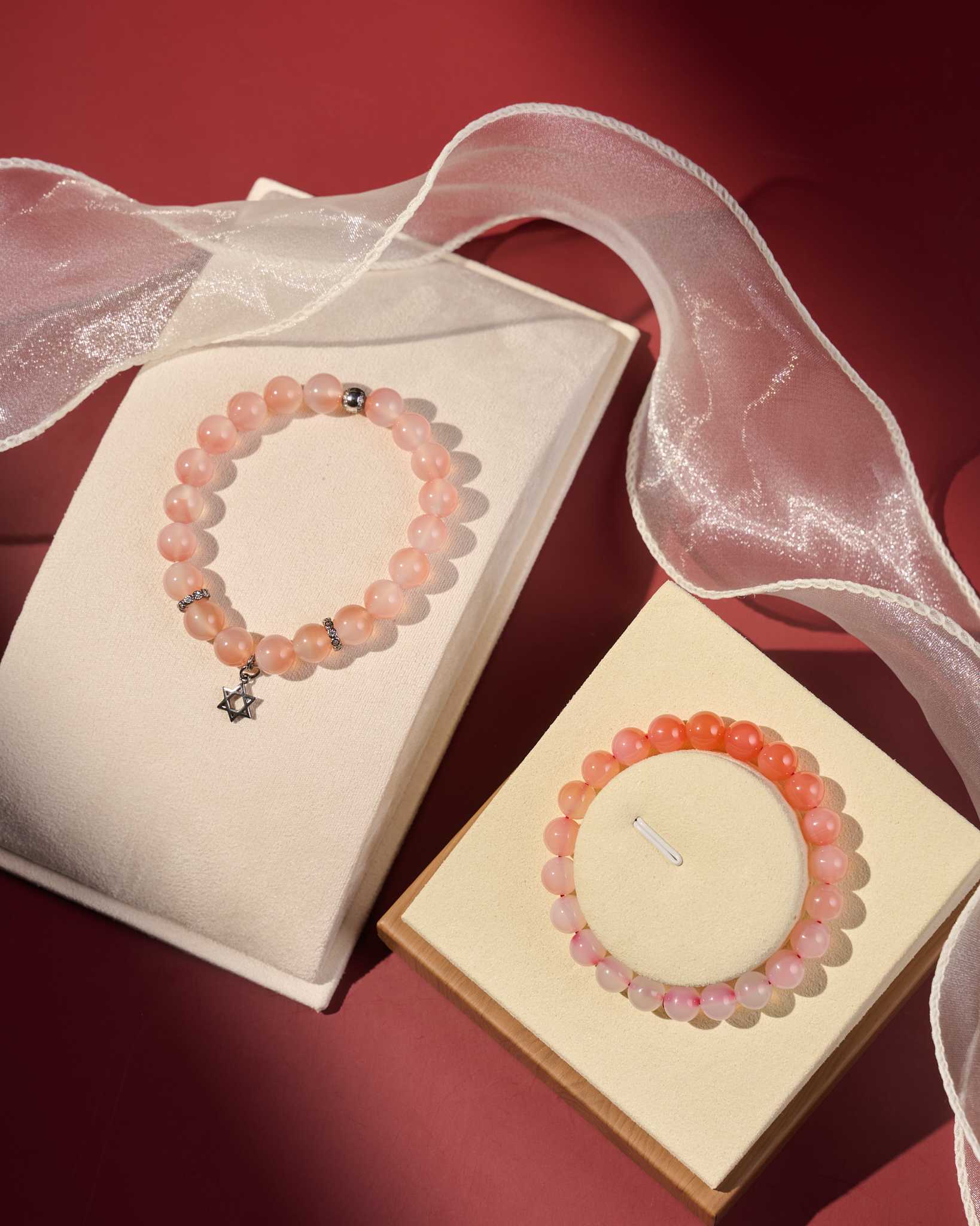 กำไลหินเสริมความรัก เปลี่ยนร้ายให้กลายเป็นดี ในทุกมิติของชีวิต Peach Agate🍑