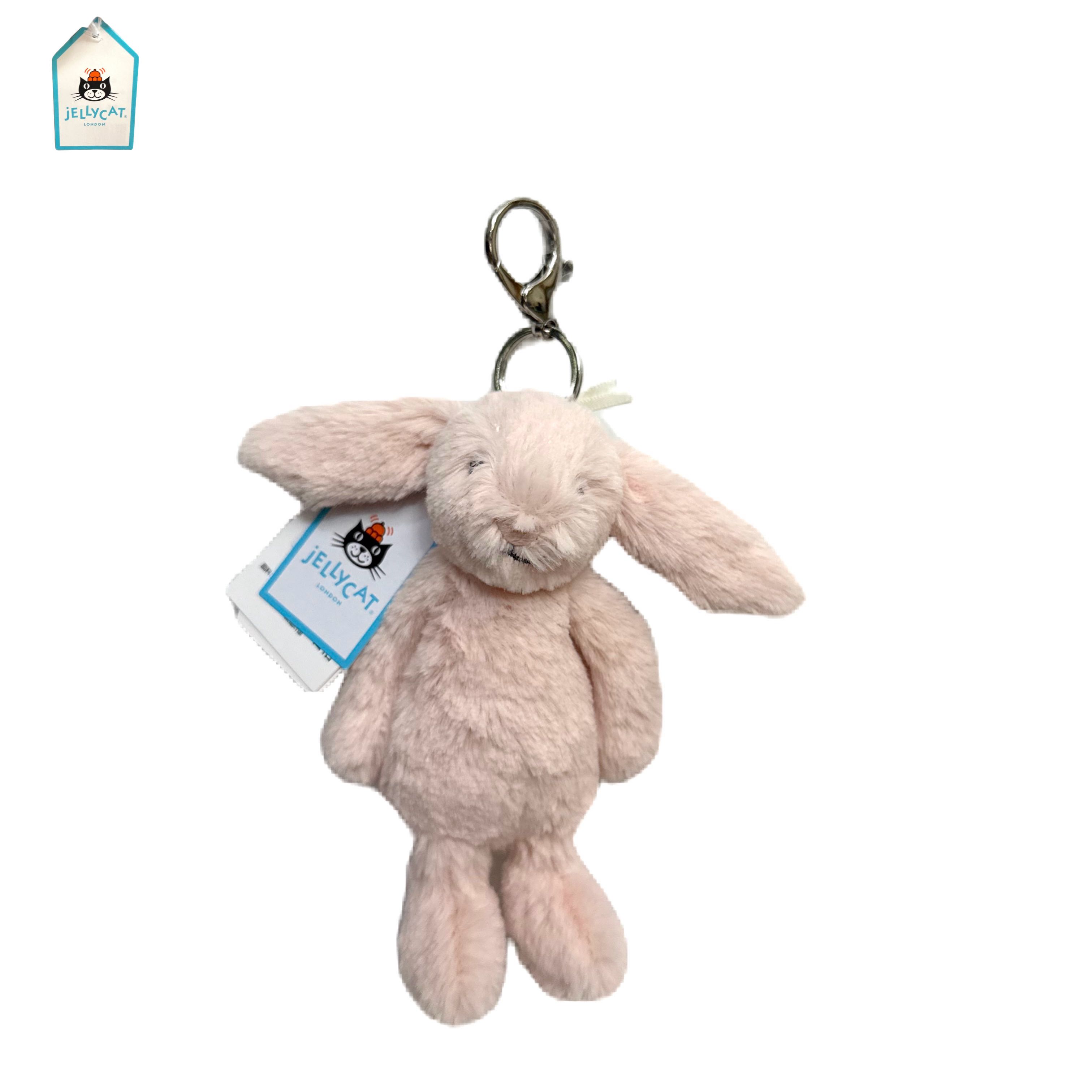 JELLYCAT พวกุญแจตุ๊กตาผ้าขน Blush Bunny Bag Charm ของแท้จาก London ของใหม่