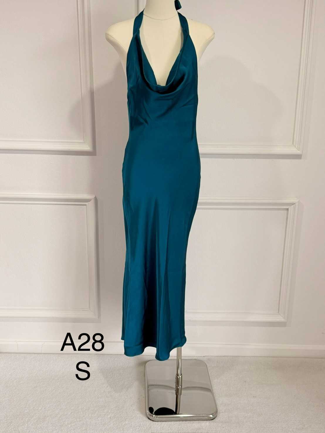 👑 One and Only | A28 Rosie Midi Dress - Teal Blue สีพิเศษ