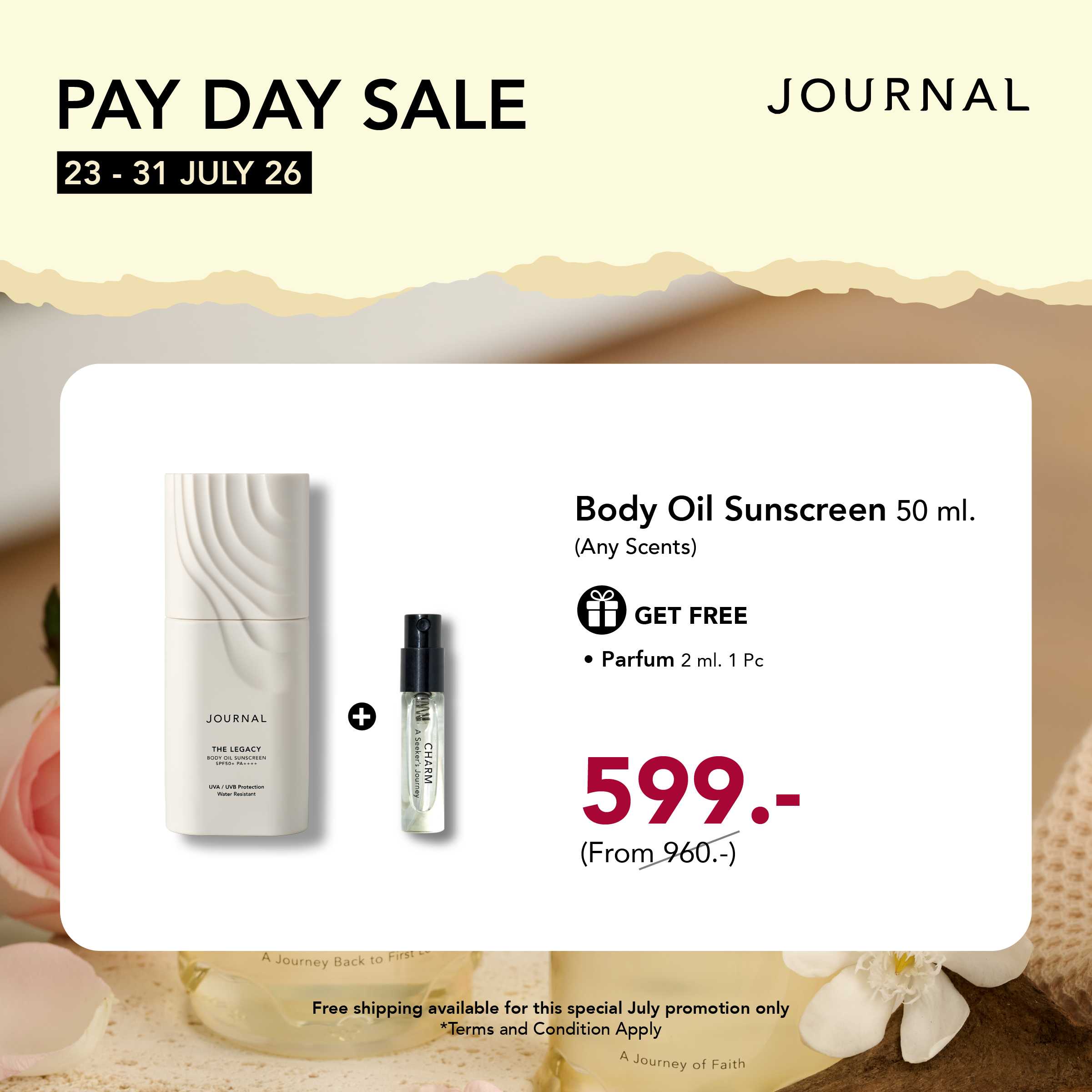PAY-DAY ✨SUN SCREEN 50 ml ลดเหลือ 599 .- (จากปกติ 690.-)  ส่งฟรี และของแถมฟรี