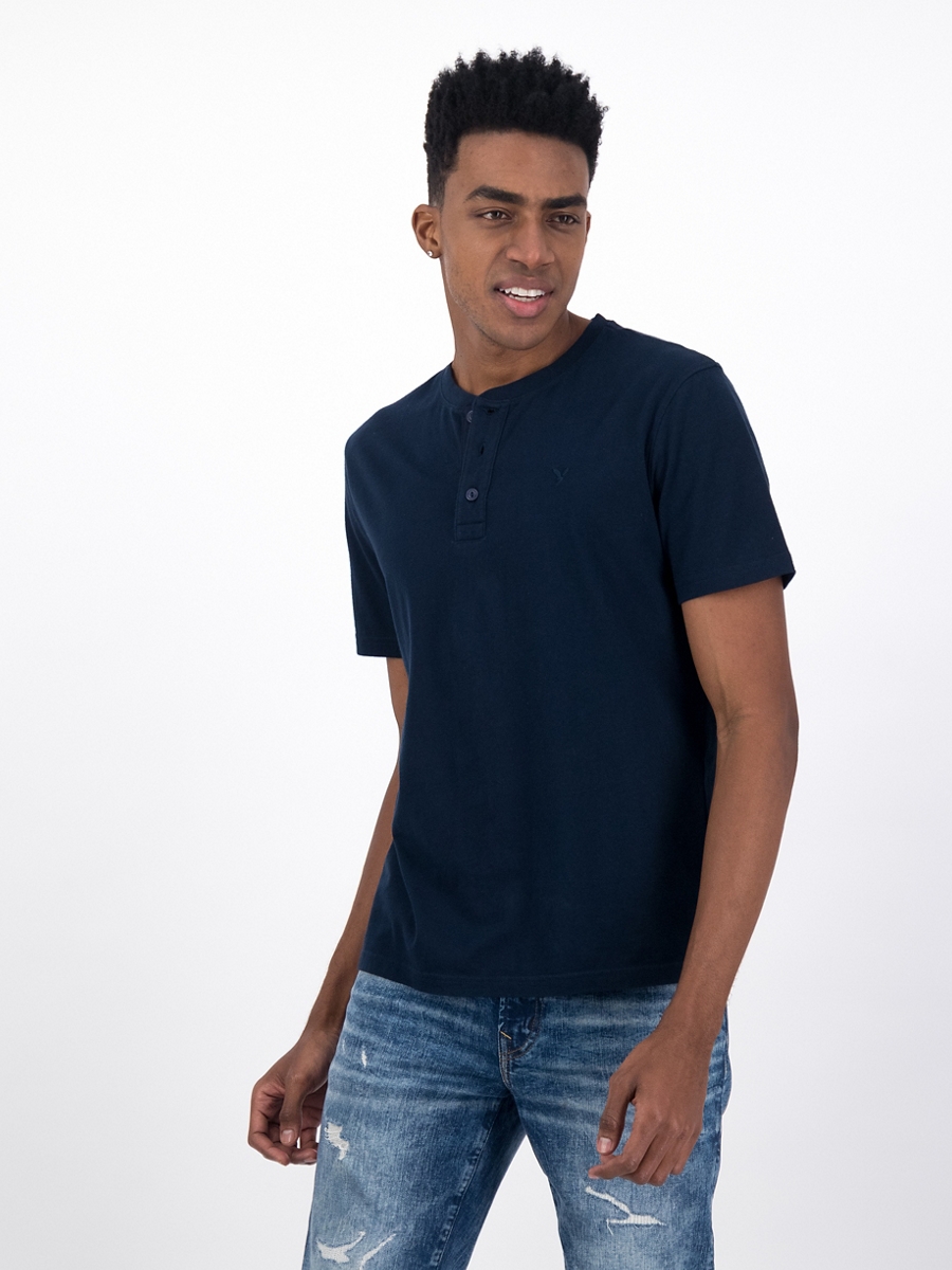 เสื้อยืด ผู้ชาย SS INTL CORE HENLEY - PCYDE ( 017-1740-410 )