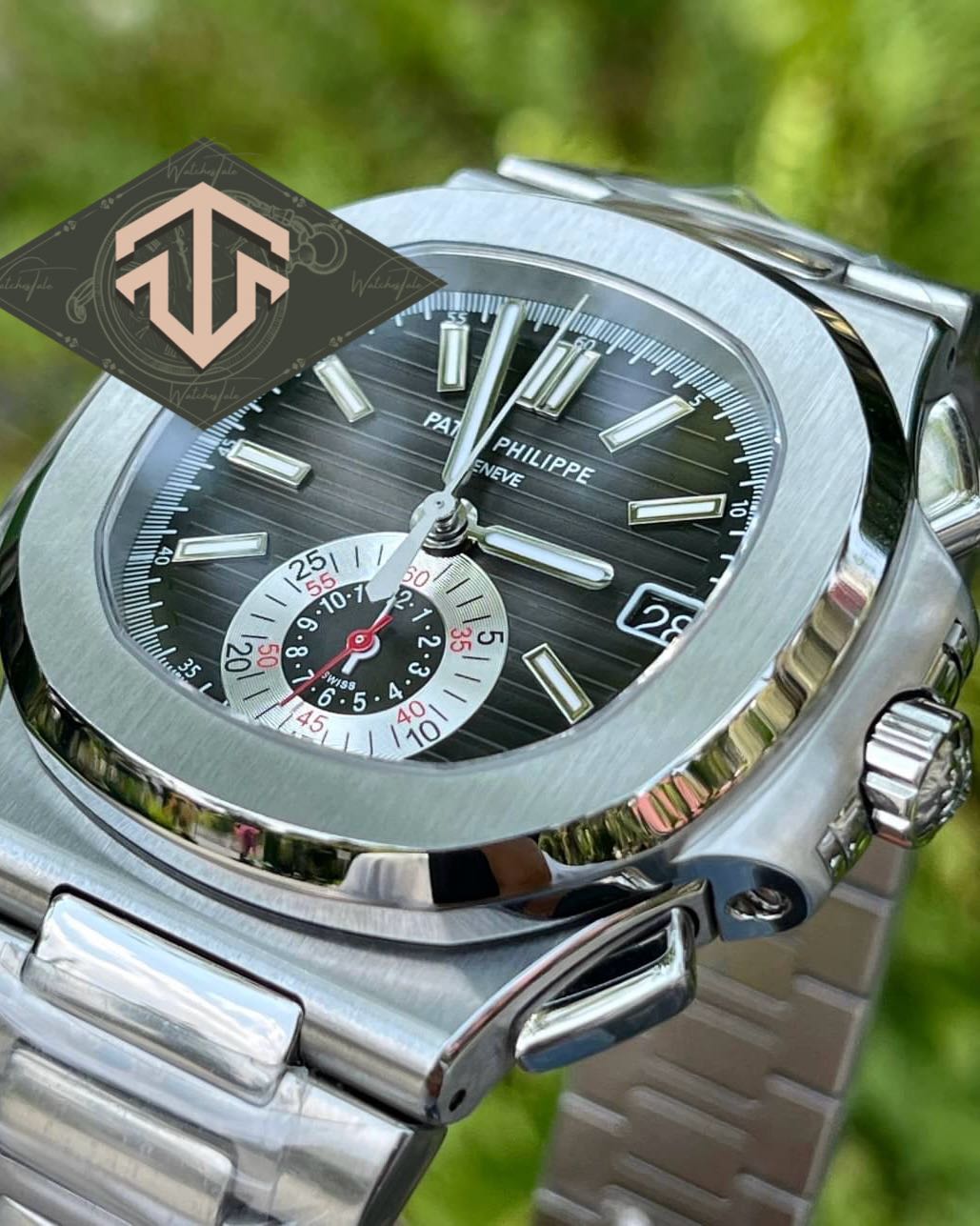 Patek Philippe Nautilus 5980/1a-014 One Eye Black Dail PPF