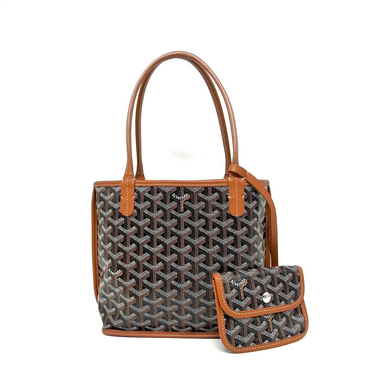 Goyard Anjou mini black/tan dc21
