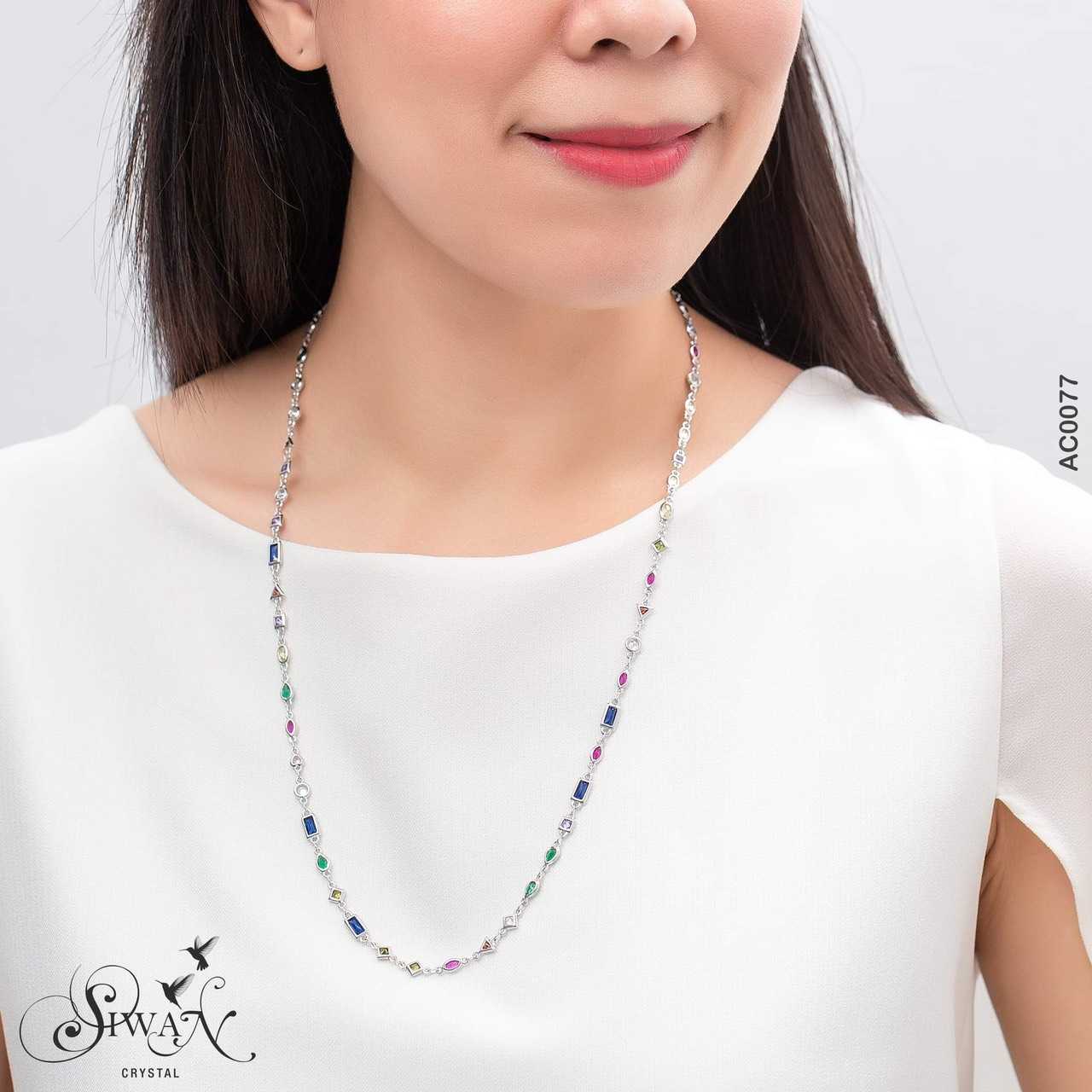 Silver Variety Gemstone 3 in 1 Strap