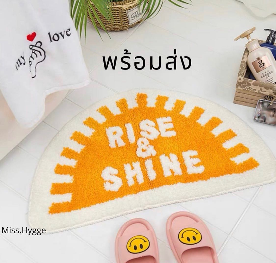 [preorder]พรมrise&shineขนนุ่มมาก🌈🧡