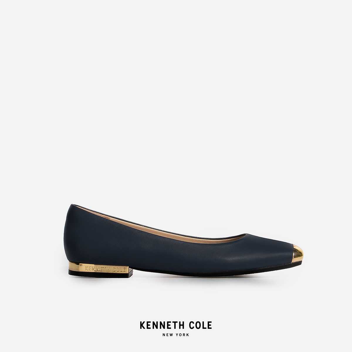 KENNETH COLE x ANNE รองเท้าส้นแบน รุ่น ASTAIRE FLATS INDIGO สีกรม ( FLT - KF14077LE-410 )