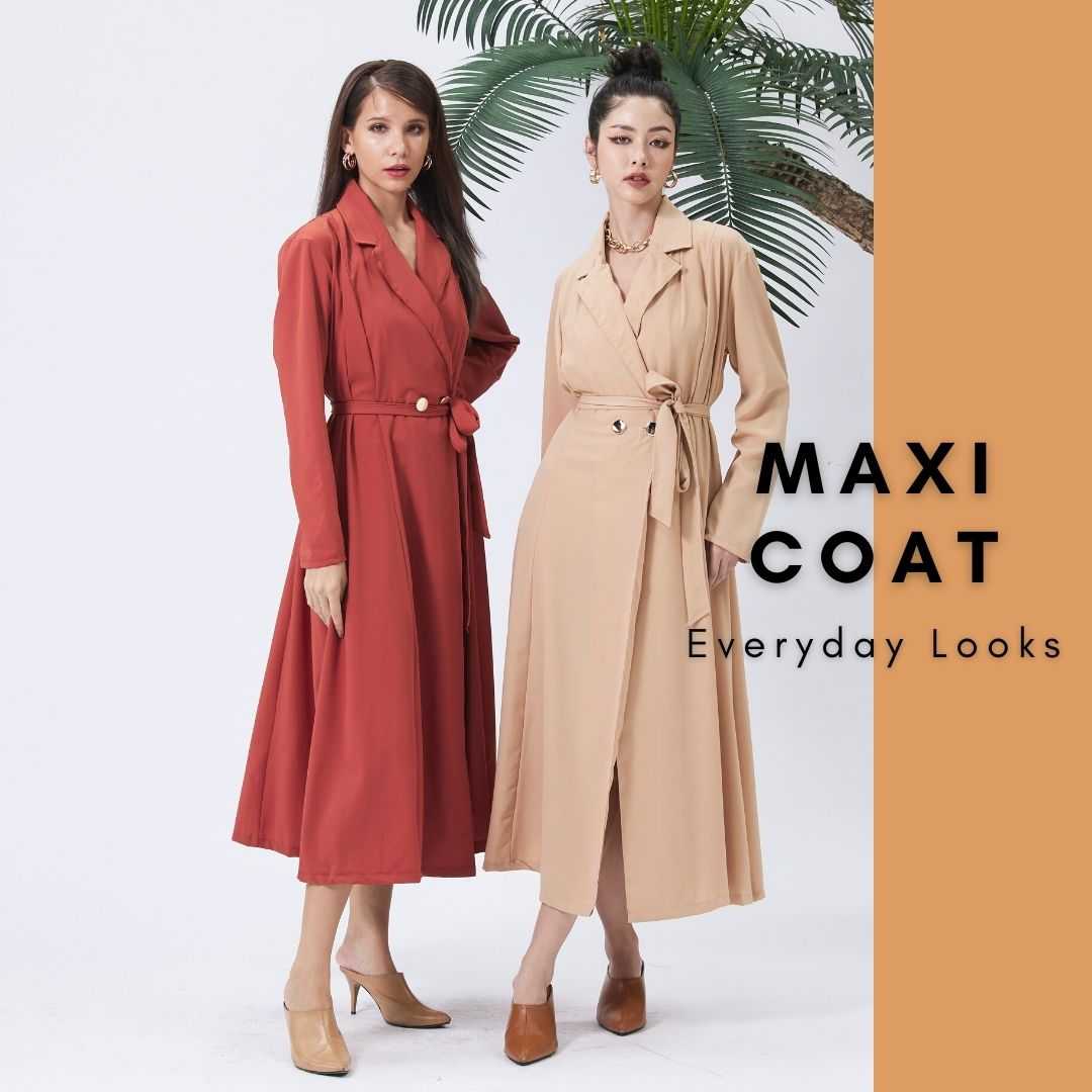 Maxi Coat Classy แม็กซี่โค้ทสีพื้น