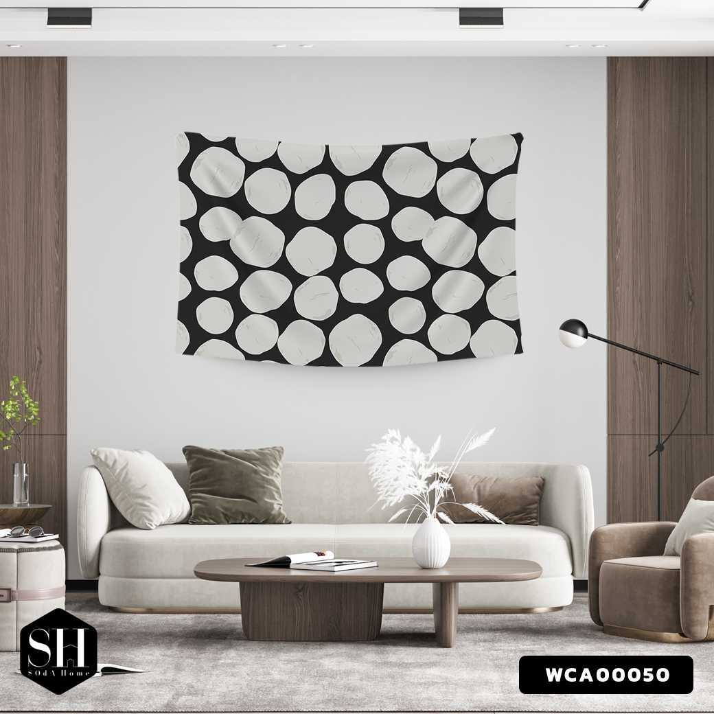 ผ้าแขวนผนัง  ลาย Circle รหัส WCA00050 #SOdAhome #WallCloth