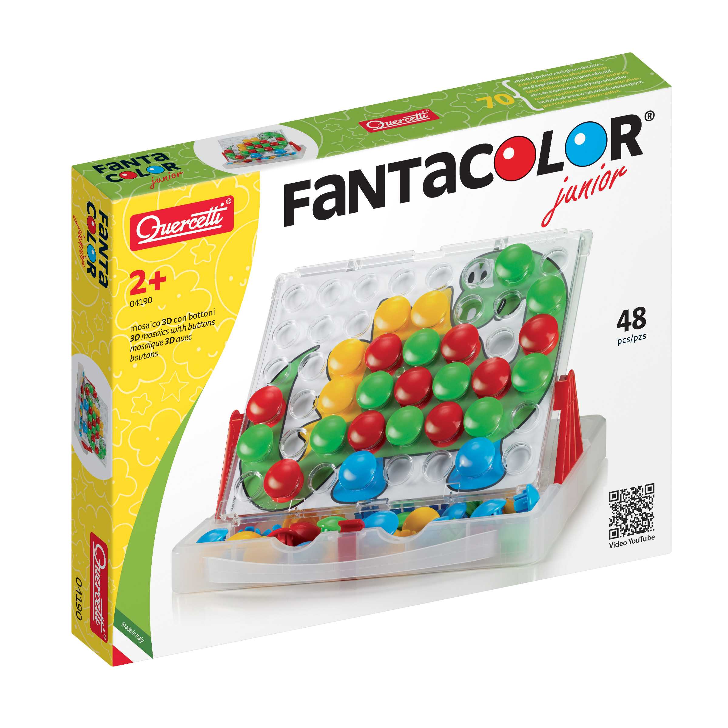 Quercetti FantaColor Junior เกมกระดานปักหมุดแฟนต้าคัลเลอร์สำหรับเด็กเล็ก