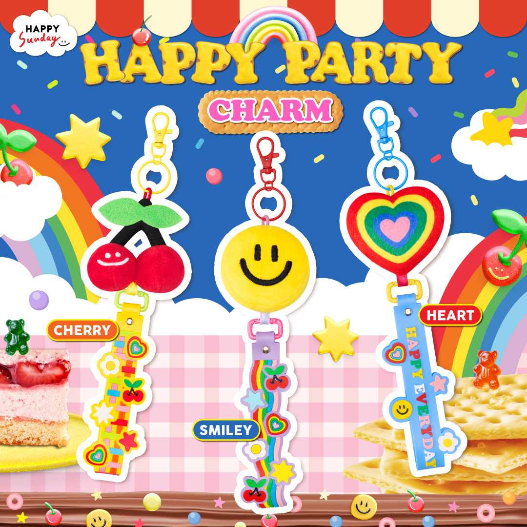 HAPPY PARTY CHARM | พวงกุญแจแฮปปี้ปาร์ตี้ 2in1