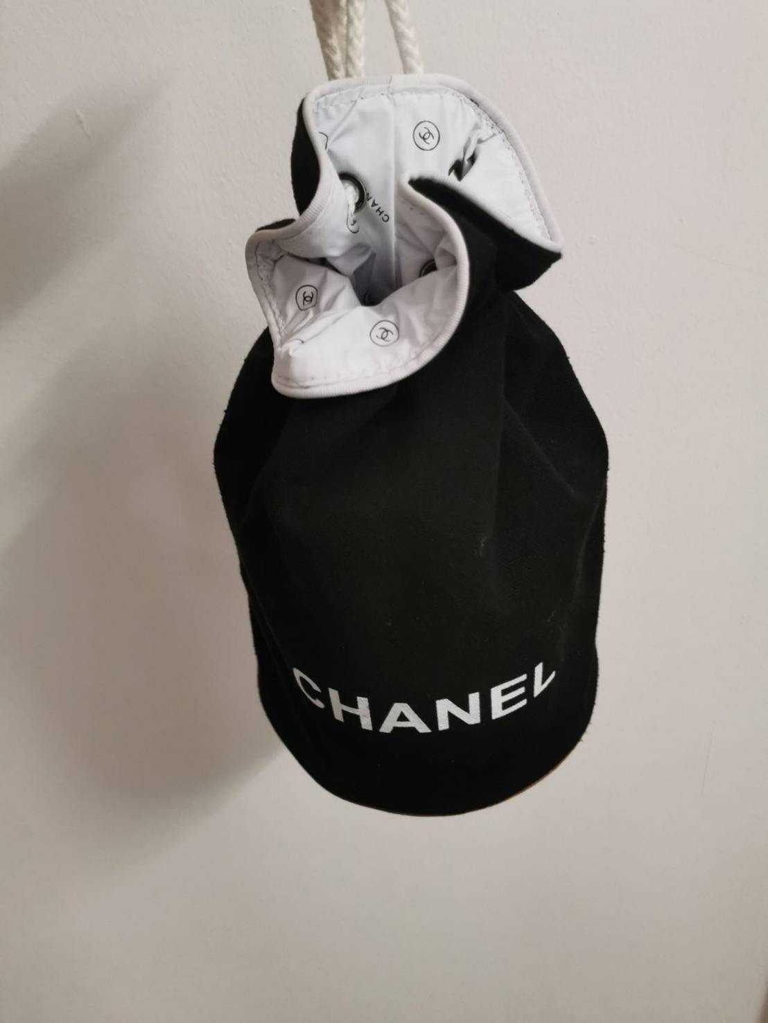 ( SALE ) CHANEL BARREL CANVAS BAG