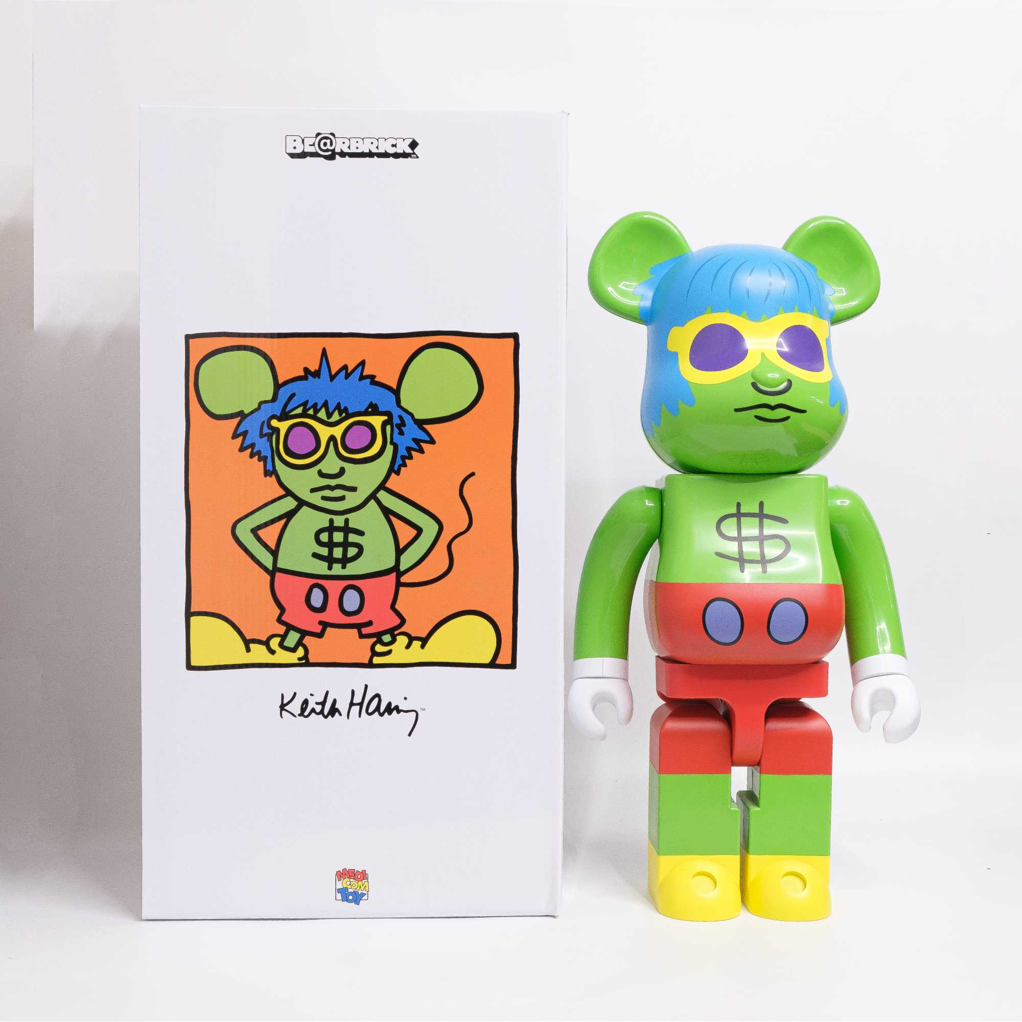 BE@RBRICK Keith Haring Andy Warhol Mouse 1000%