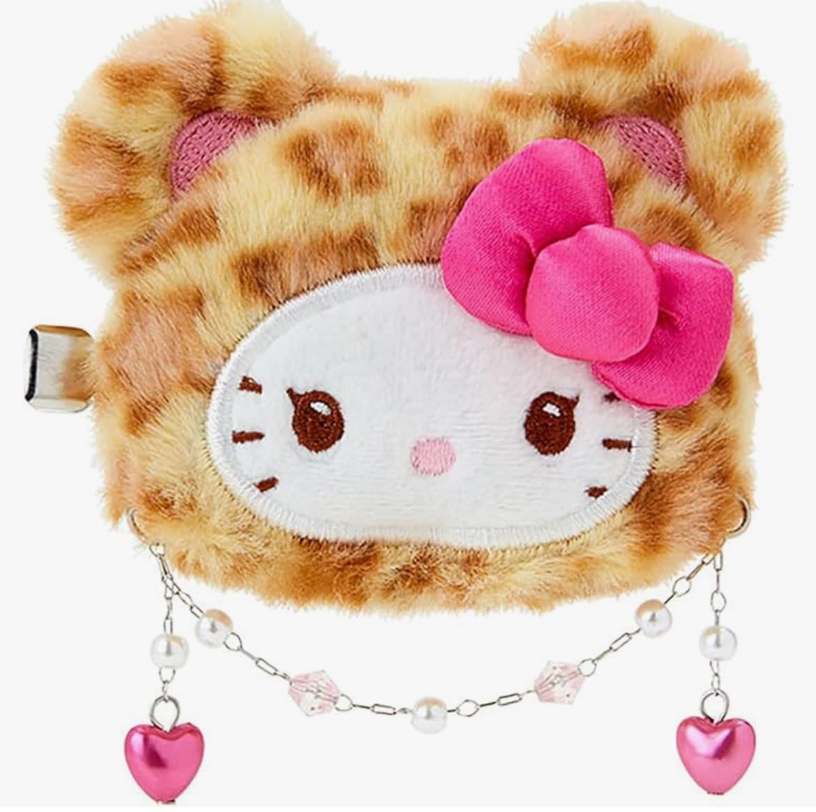 Sanrio  G-Bear  Face-Shaped Hair Clip, Hello Kitty / Kuromi