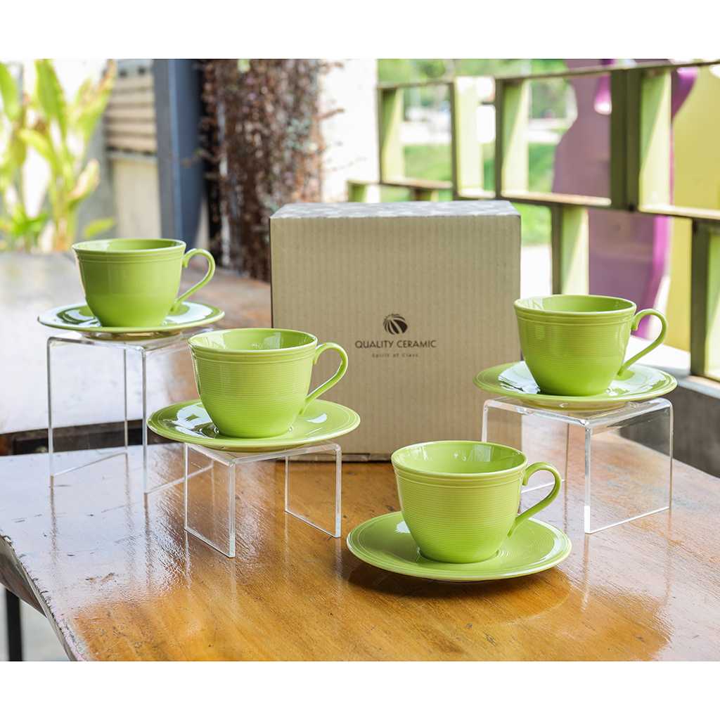 ชุดแก้วกาแฟ 8 ชิ้น Rhythm - Magic Leaf