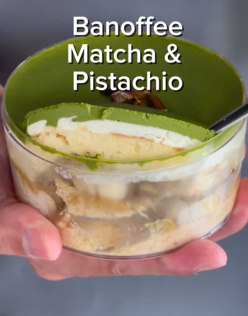PekoPeko - Healthy Mini Banoffee - Matcha-Pistachio