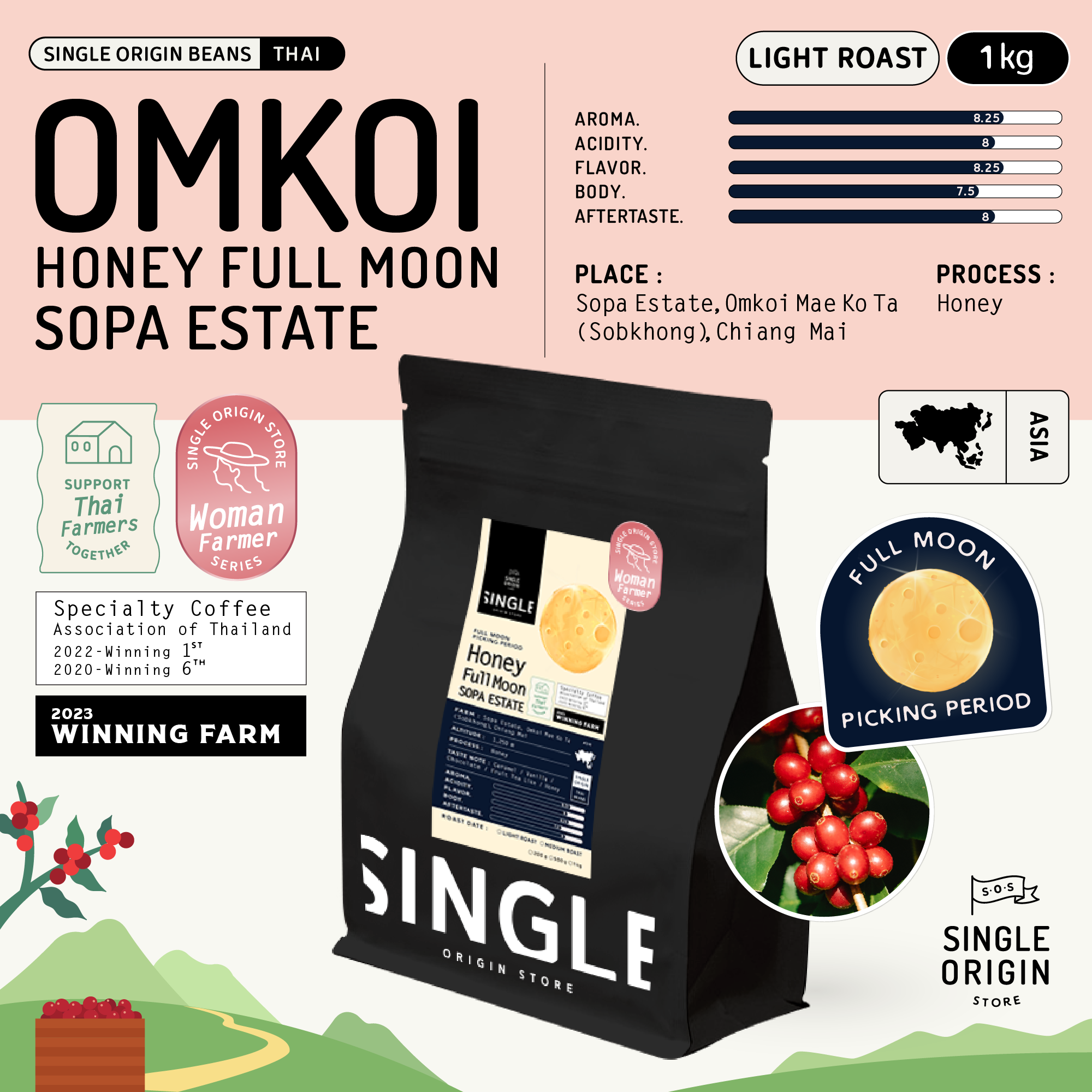 Honey Full Moon - Light Roast (Specialty Coffee)