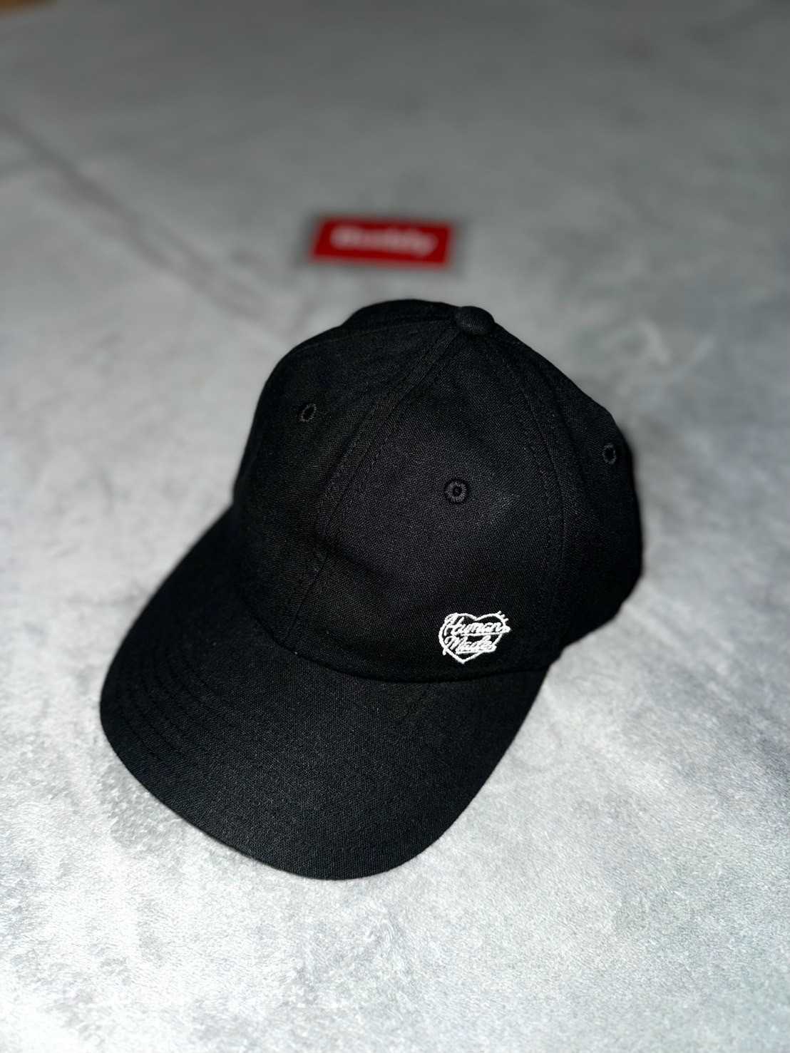 HUMAN MADE 6PANEL LINEN CAP (Black/Olive)