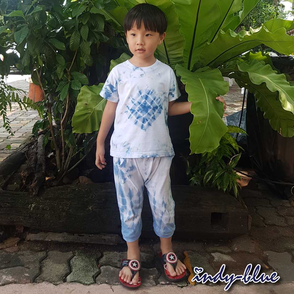 กางเกงสามส่วน ย้อมสีธรรมชาติ