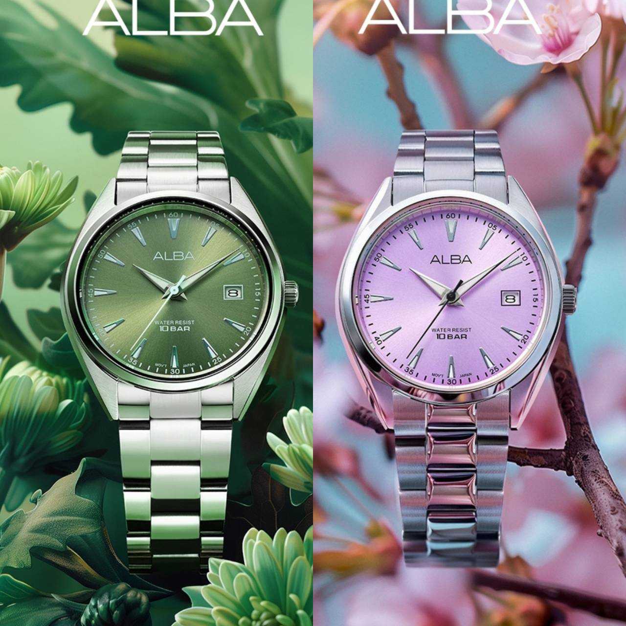 Alba Hana Collection QUARTZ นาฬิกาข้อมือผู้หญิง รุ่น AG8Q09X1 (KIKU) / AG8Q11X1 (SAKURA)