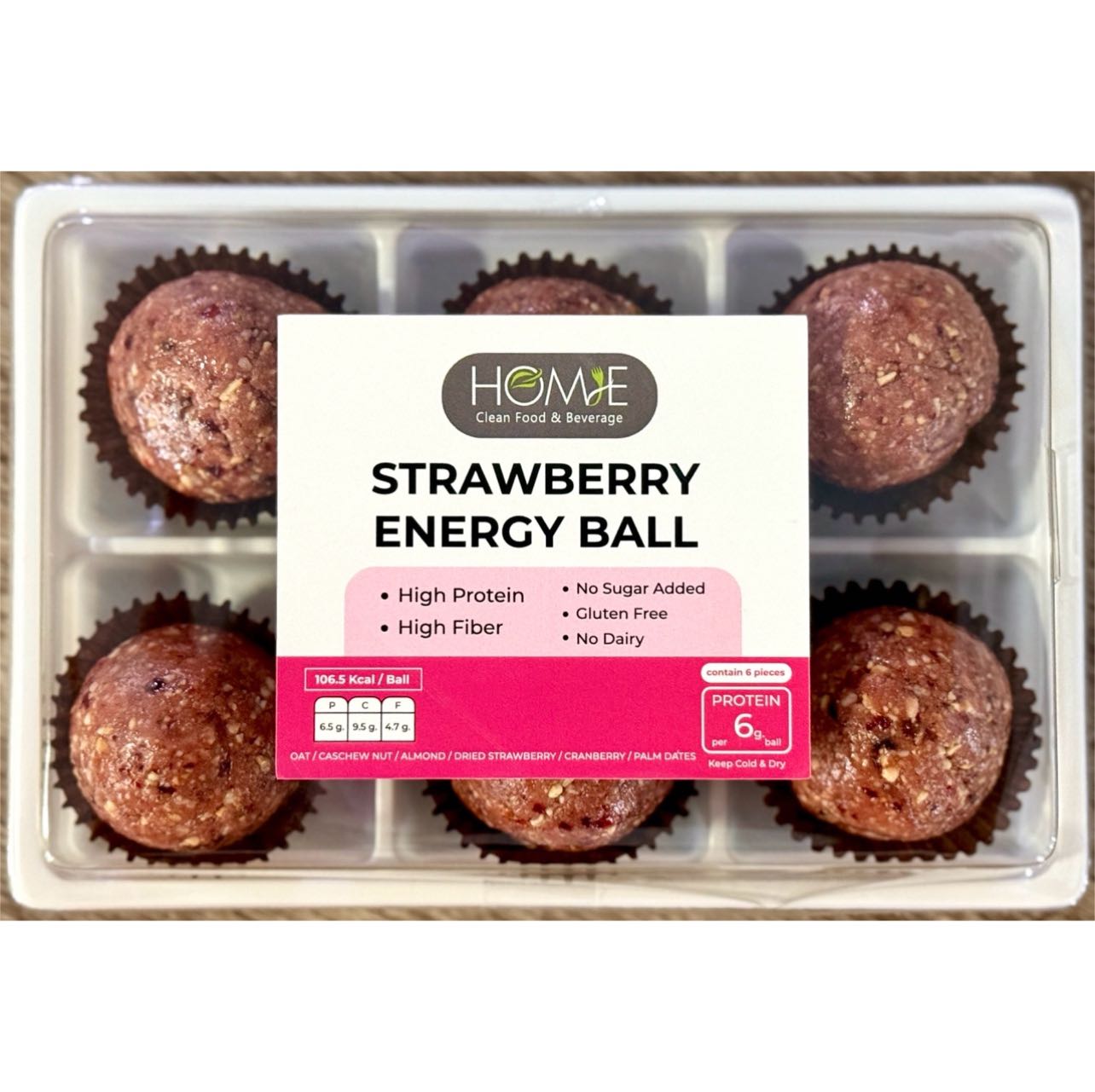 Strawberry Energy Ball
