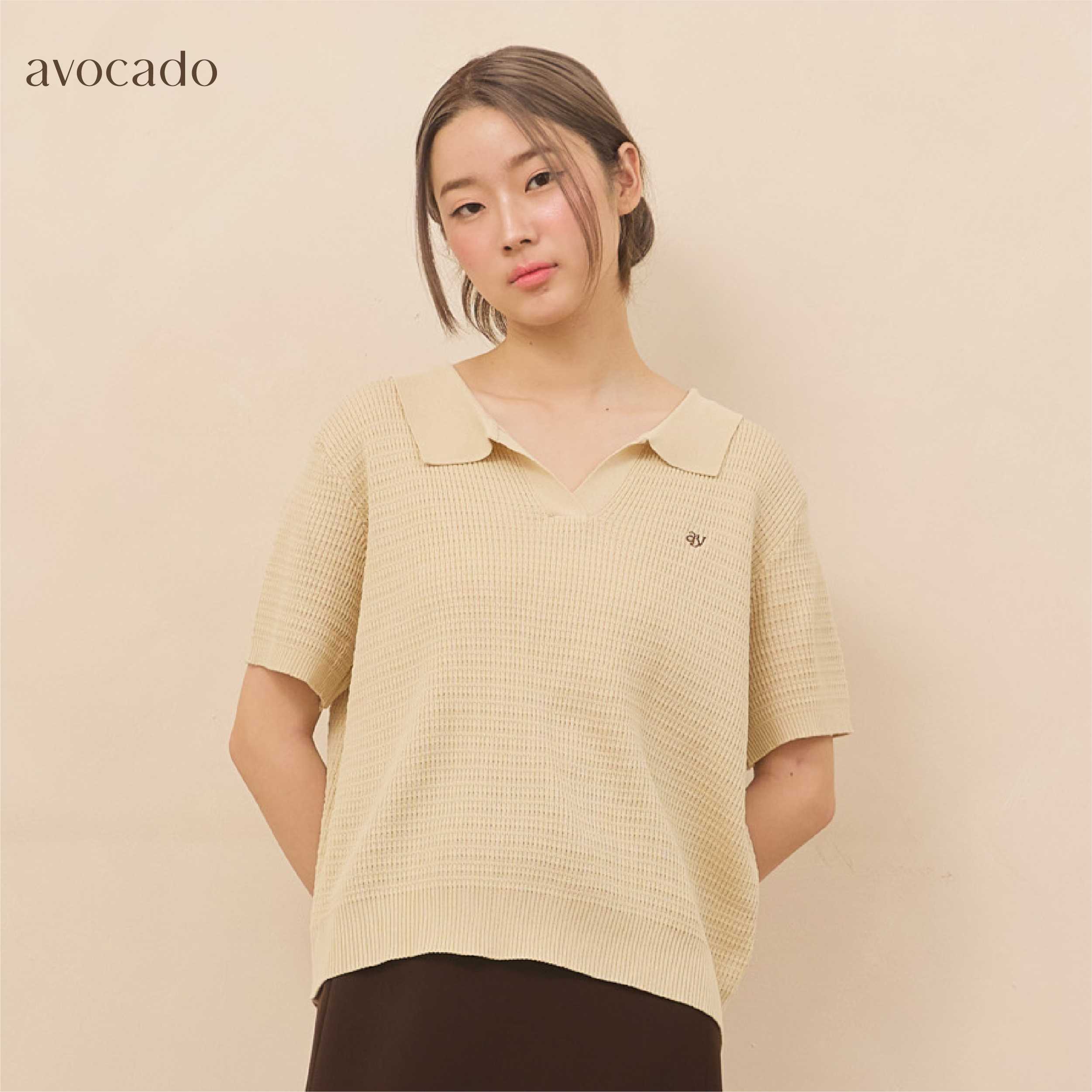 avocado Lunar Polo Tops เสื้อโปโลแขนสั้น ใส่สบาย  ใส่ได้ทุกวัน อกได้ถึง 52