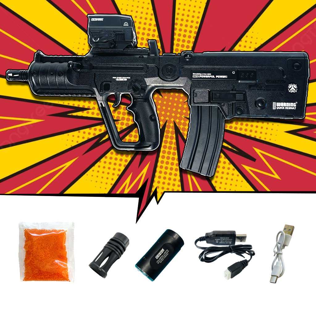 ปืนเจล ปืนเจลไฟฟ้า รุ่น Tavor21(X95) (Semi&Full&Blowback)