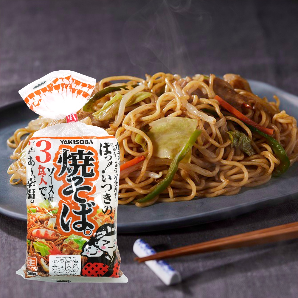 ซันโซ คูอิริ ยากิโซบะพร้อมซอสปรุงรส ขนาด 510 ก. (สำหรับ 3 ที่) - Sansyo Kuiri Yakisoba (DI-ITK-2390)