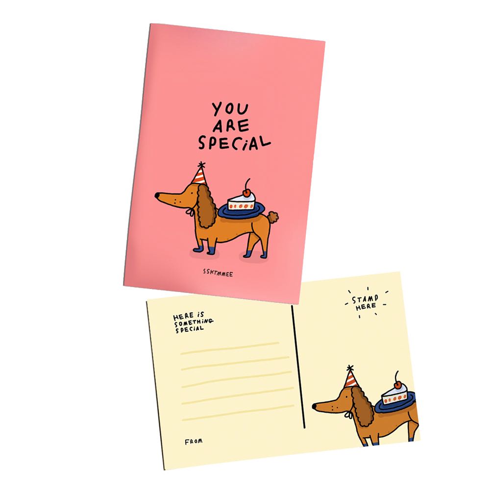 regular  postcard - you're special (Pink)