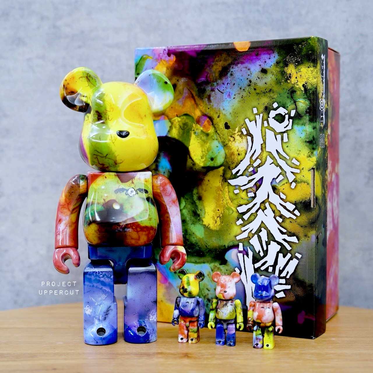 BE@RBRICK 400%+100% (4 PCS SET) : Pushead - 3 different Colors [Displayed]