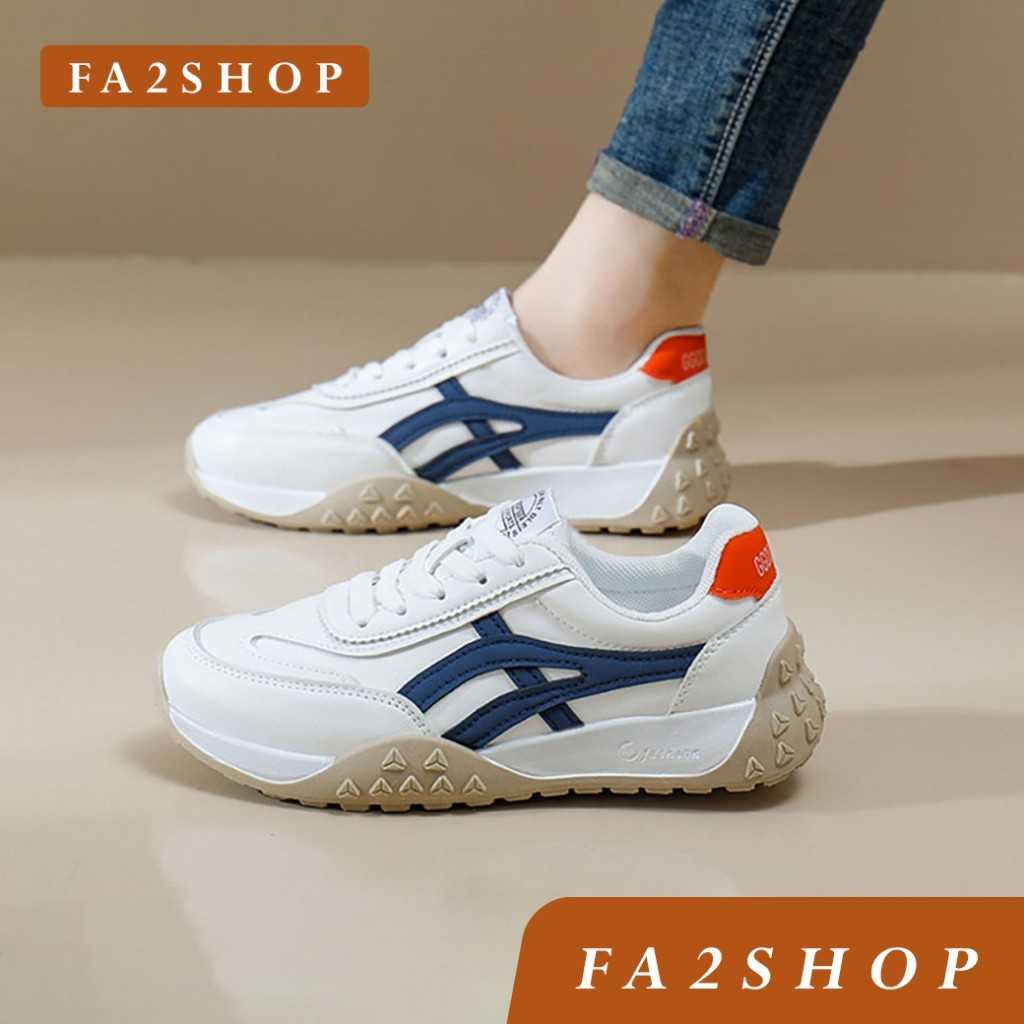 🔥[HOT] รหัส FQ192 รองเท้าผ้าใบนิ่มใส่สบาย [แนะนำบวกเพิ่ม 1 เบอร์]