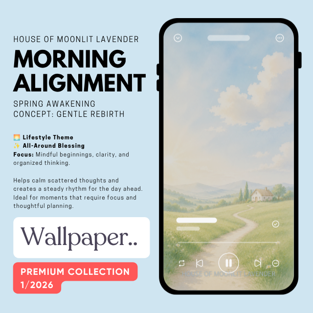 วอลเปเปอร์พรีเมี่ยมคอลเลกชั่น 1/2026 | MORNING ALIGNMENT