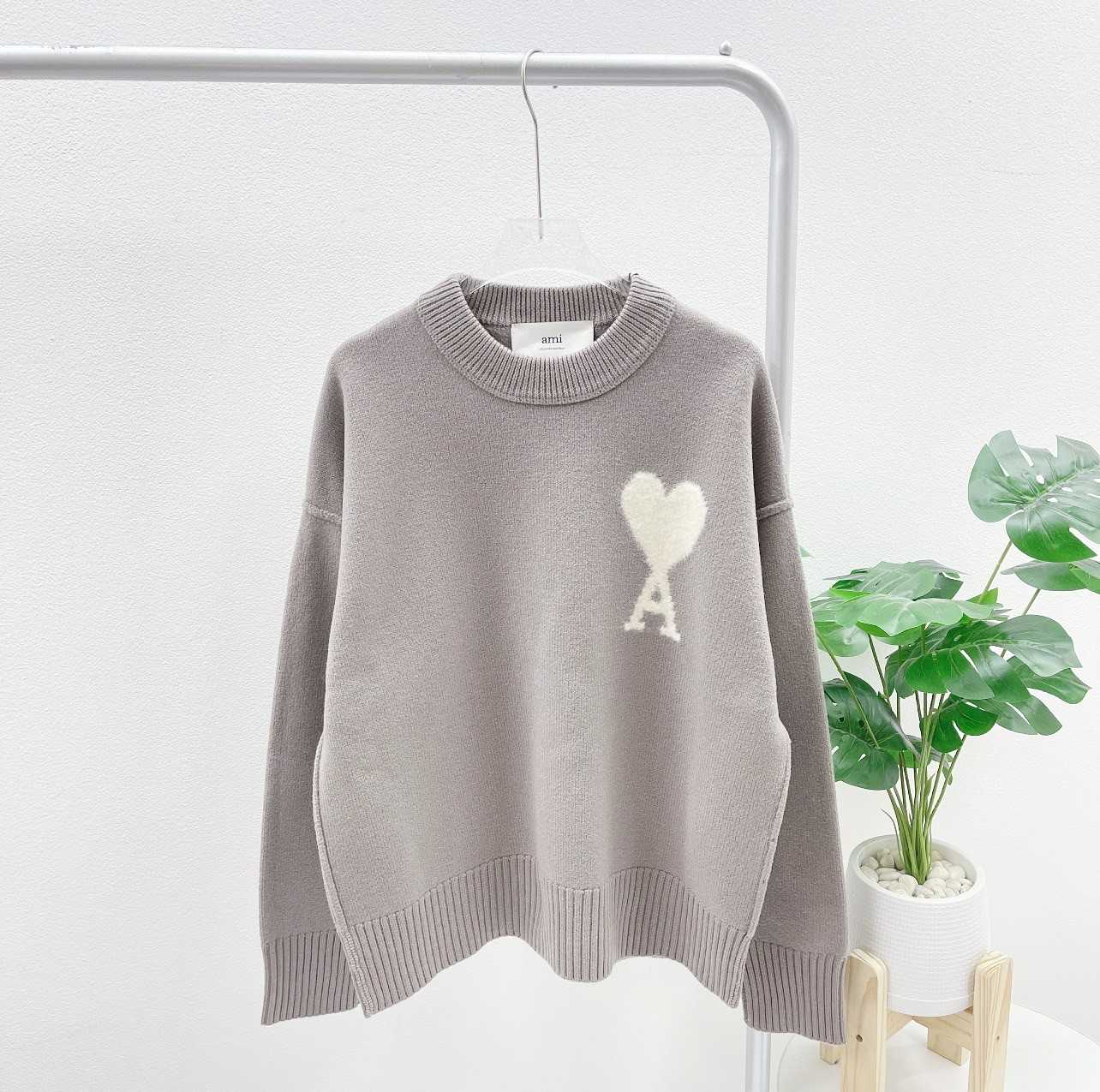 Ami Paris Sweater (Taupe)