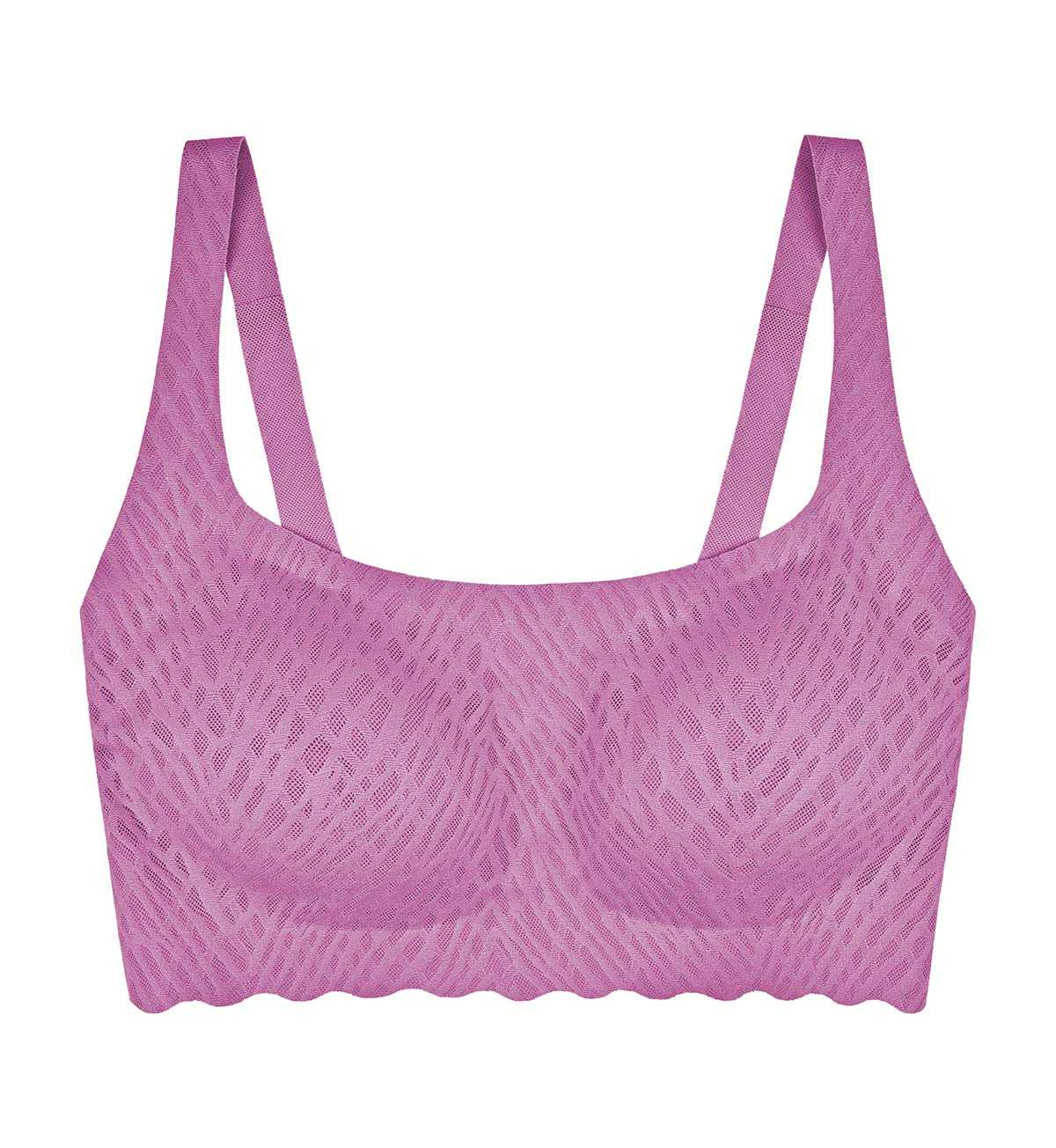 NEW sloggi 10222200 sloggi ZERO Feel Bliss Top AX R 7574 เสื้อชั้นใน smart bra สีม่วง