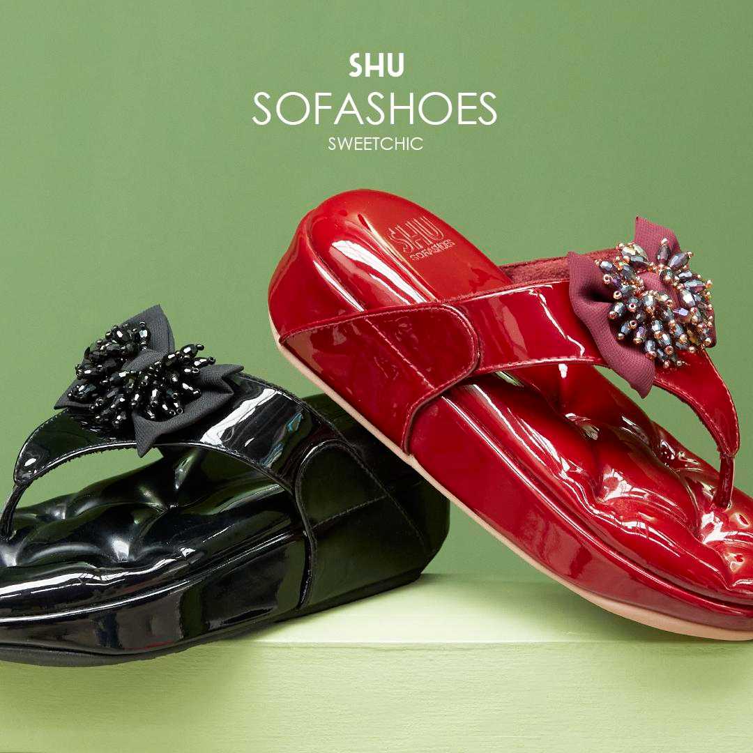 SHU SOFASHOES 2.5 SWEETCHIC - SWSS0203 (GLOSSY BLACK / GLOSSY RED WINE)