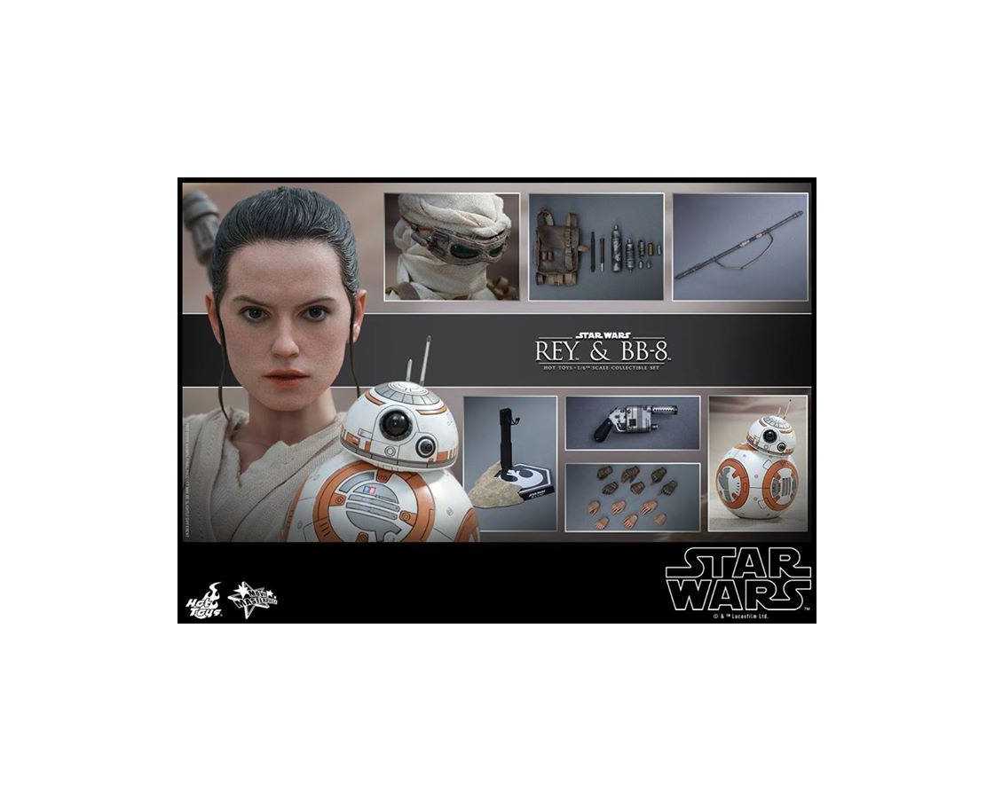Hot Toys - MMS337 - Star Wars: The Force Awakens: 1/6th scale Rey & BB-8 Set (TC)